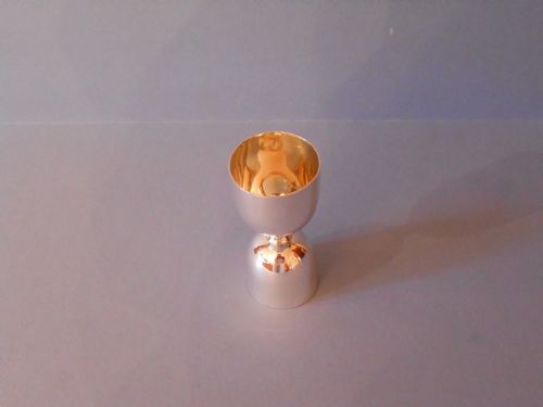 SOLID SILVER DOUBLE JIGGER 1900 - ADDITIONAL PHOTO 2