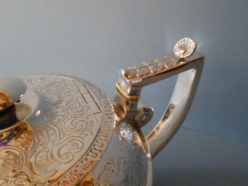 GEORGIAN SOLID SILVER TEAPOT YORK 1812 - ADDITIONAL PHOTO 6