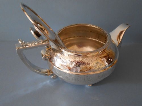 GEORGIAN SOLID SILVER TEAPOT YORK 1812 - ADDITIONAL PHOTO 7