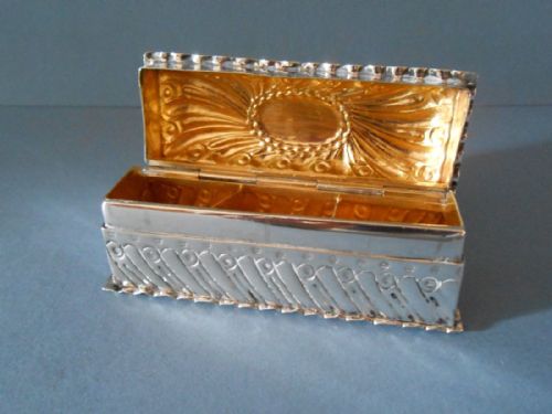 SOLID SILVER VICTORIAN TRIPLE STAMP BOX COMYNS - ADDITIONAL PHOTO 6