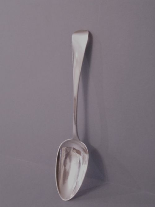 antique georgian silver servingtablespoon 1810 - CATEGORY: ANTIQUE SILVER - DATED GEORGIAN