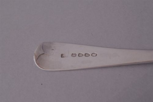 ANTIQUE GEORGIAN SILVER SERVINGTABLESPOON 1810 - ADDITIONAL PHOTO 2