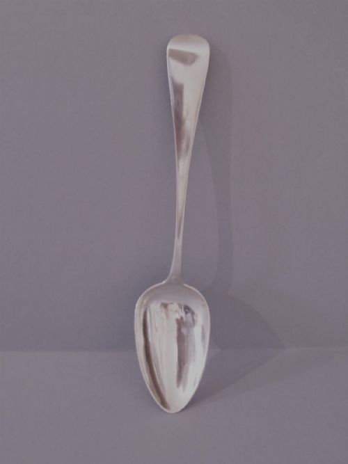 ANTIQUE GEORGIAN SILVER SERVINGTABLESPOON 1810 - ADDITIONAL PHOTO 3
