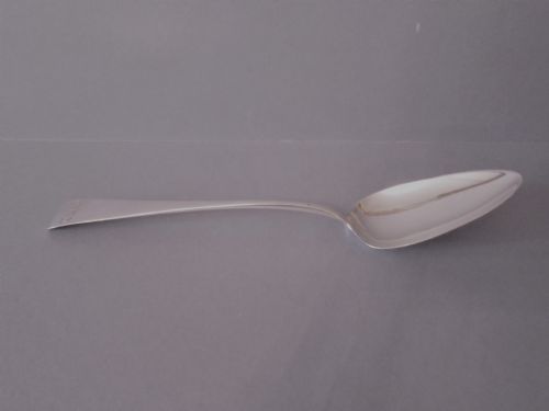 ANTIQUE EXETER SILVER SERVING TABLE SPOON 1811 - ADDITIONAL PHOTO 1