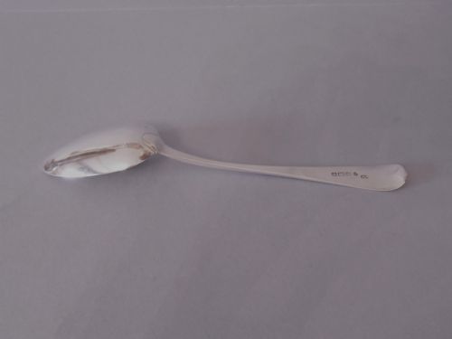 ANTIQUE EXETER SILVER SERVING TABLE SPOON 1811 - ADDITIONAL PHOTO 3