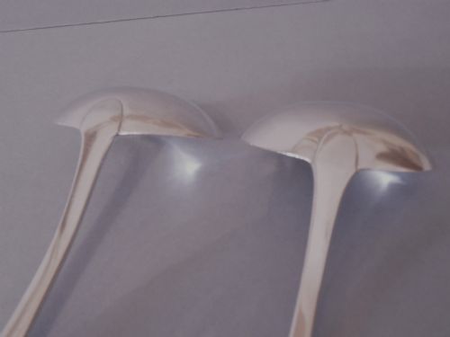 PAIR OF ANTIQUE GEORGIAN SOLID SILVER LADLES 1825 - ADDITIONAL PHOTO 3