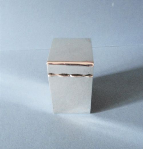 SOLID SILVER MINIATURE PLAYING CARD BOXCASE 1920 - ADDITIONAL PHOTO 5