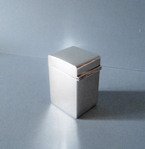 SOLID SILVER MINIATURE PLAYING CARD BOXCASE 1920 - ADDITIONAL PHOTO 6