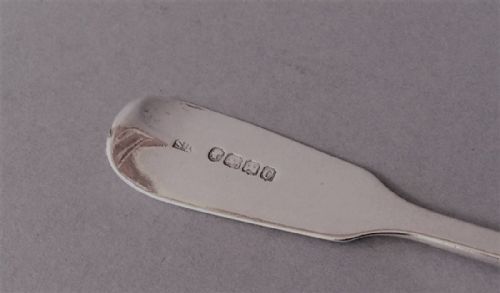 PAIR OF ANTIQUE EXETER SILVER SERVINGTABLESPOONS 1859 - ADDITIONAL PHOTO 3