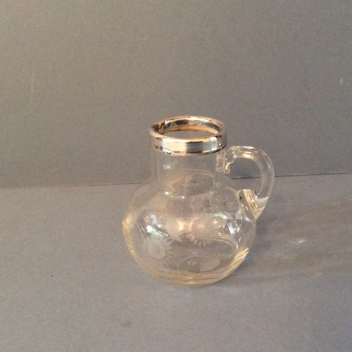ANTIQUE EDWARDIAN SILVERRIMMED JUG AND BOWL - ADDITIONAL PHOTO 3