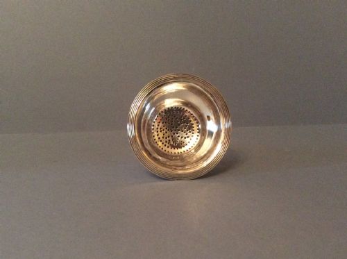 ANTIQUE SOLID SILVER GEORGIAN 3PART WINE FUNNEL - ADDITIONAL PHOTO 3