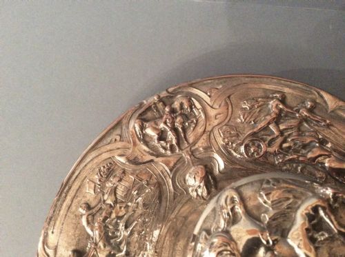 GORGEOUS VICTORIAN SILVER PLATED INKWELL - ADDITIONAL PHOTO 3