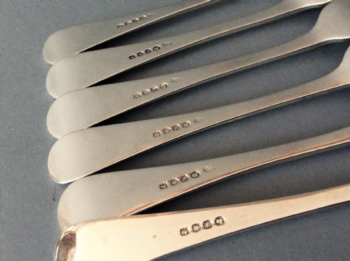 6 ANTIQUE GEORGIAN SILVER PAUL STORR FORKS - ADDITIONAL PHOTO 4