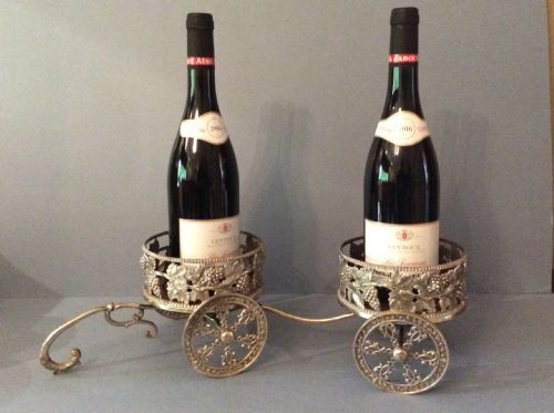 antique victorian silver plated wine coastertrolley - CATEGORY: ANTIQUE SILVER - DATED VICTORIAN