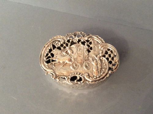 ANTIQUE EDWARDIAN SOLID SILVER POT POURRI BOX COMYNS - ADDITIONAL PHOTO 1