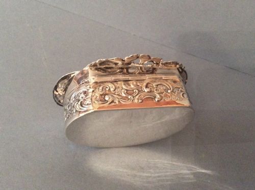 ANTIQUE EDWARDIAN SOLID SILVER POT POURRI BOX COMYNS - ADDITIONAL PHOTO 4