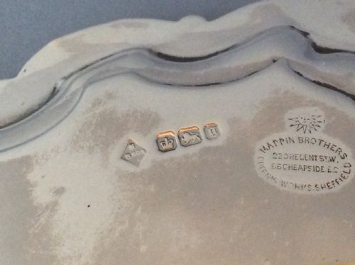 ANTIQUE VICTORIAN SOLID SILVER SALVER TRAY WAITER - ADDITIONAL PHOTO 3