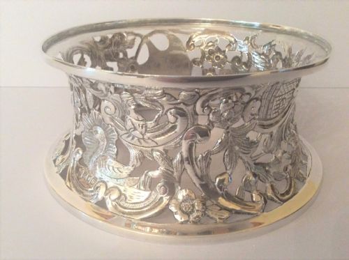 MAGNIFICENT EDWARDIAN SOLID SILVER DISH RING - ADDITIONAL PHOTO 4