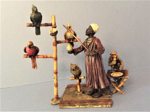 ANTIQUE BERGMAN BRONZE PARROT TRAINER - ADDITIONAL PHOTO 7