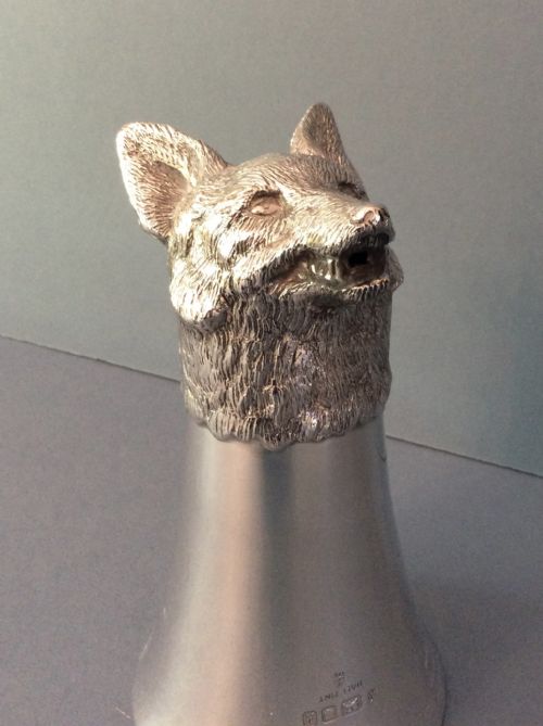 solid silver stirrup cup - CATEGORY: ANTIQUE SILVER - DATED LATER THAN 1960