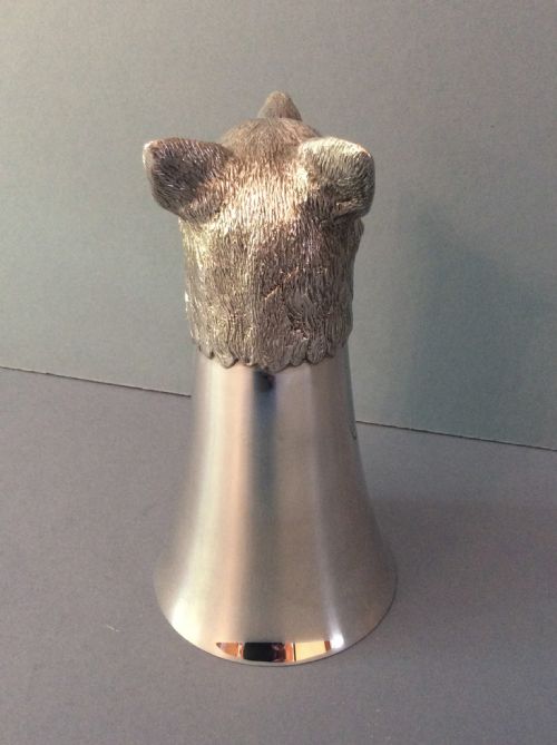 SOLID SILVER STIRRUP CUP - ADDITIONAL PHOTO 3