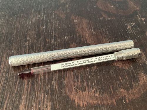 SOLID SILVER WINE THERMOMETER AND TORCH - ADDITIONAL PHOTO 3
