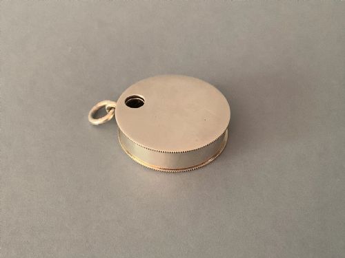 UNUSUAL ANTIQUE SOLID SILVER PILL DISPENSING BOX - ADDITIONAL PHOTO 2