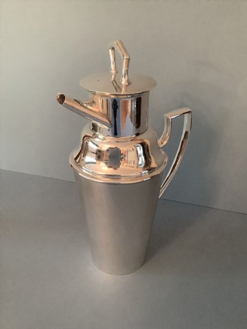 solid silver art deco cocktail shaker asprey 1926 - CATEGORY: ANTIQUE SILVER - DATED 1920