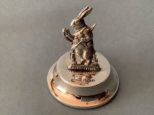 ANTIQUE SILVER ALICE IN WONDERLAND MENU HOLDERS - ADDITIONAL PHOTO 4