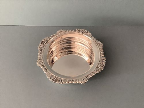 ANTIQUE EDWARDIAN SOLID SILVER WINE COASTER - ADDITIONAL PHOTO 1