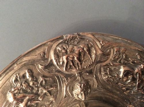 MAGNIFICENT ANTIQUE VICTORIAN SILVER INKWELL - ADDITIONAL PHOTO 5