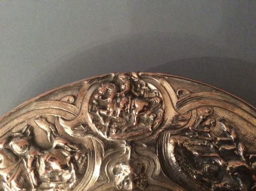 MAGNIFICENT ANTIQUE VICTORIAN SILVER INKWELL - ADDITIONAL PHOTO 6