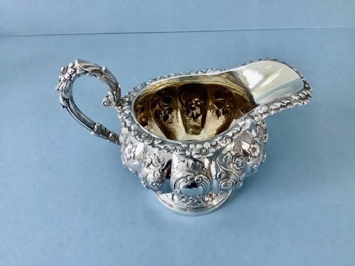 ANTIQUE WILLIAM IV SILVER JUG - ADDITIONAL PHOTO 4