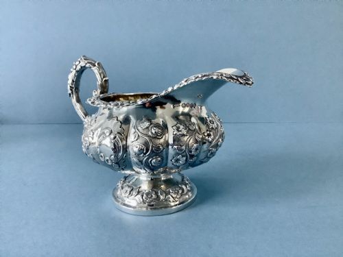 ANTIQUE WILLIAM IV SILVER JUG - ADDITIONAL PHOTO 5