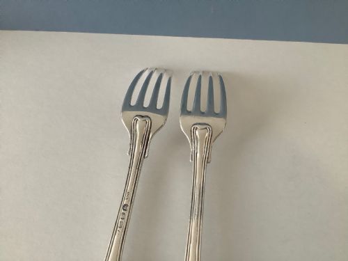 PAIR OF PAUL STORR GEORGIAN SILVER DESSERT FORKS - ADDITIONAL PHOTO 5
