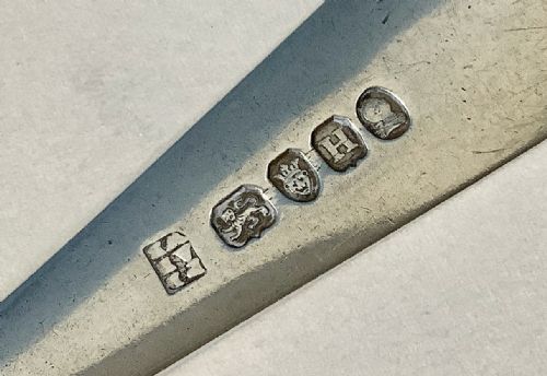 ANTIQUE SILVER GEORGIAN SERVING TABLE SPOON BATEMAN - ADDITIONAL PHOTO 2