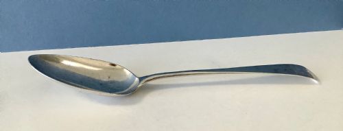 antique silver georgian serving table spoon bateman - CATEGORY: ANTIQUE SILVER - DATED GEORGIAN