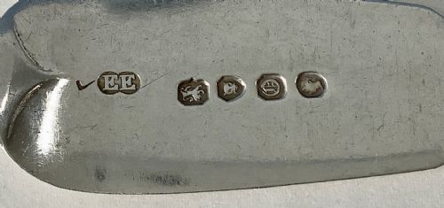SET OF THREE ANTIQUE SILVER SERVING OR TABLE SPOONS - ADDITIONAL PHOTO 3