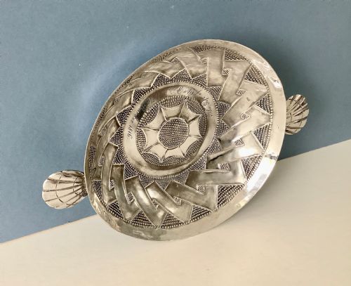 ANTIQUE CHARLES I SILVER SWEETMEAT DISH - ADDITIONAL PHOTO 2
