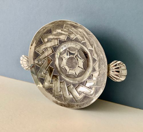 ANTIQUE CHARLES I SILVER SWEETMEAT DISH - ADDITIONAL PHOTO 4