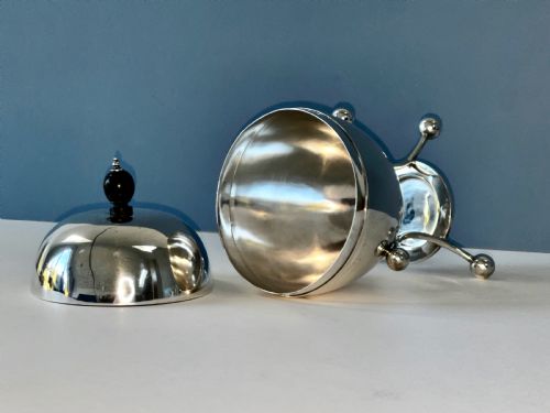 ANTIQUE EDWARDIAN SOLID SILVER EGG CODDLER - ADDITIONAL PHOTO 4