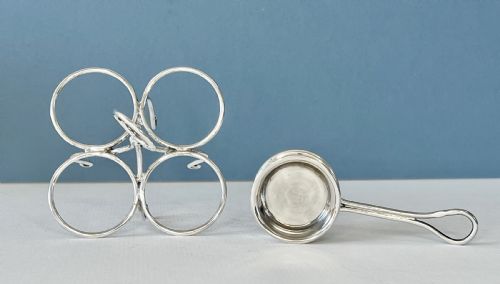 ANTIQUE EDWARDIAN SOLID SILVER EGG CODDLER - ADDITIONAL PHOTO 6