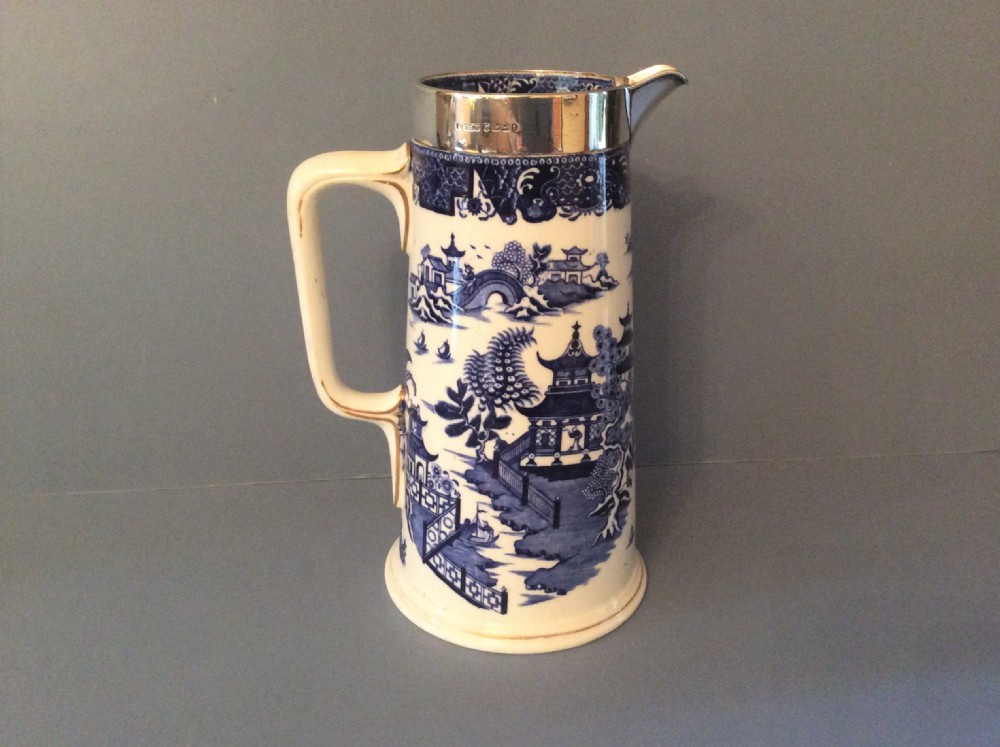 Antique Victorian Silver-Rimmed Jug View VII
