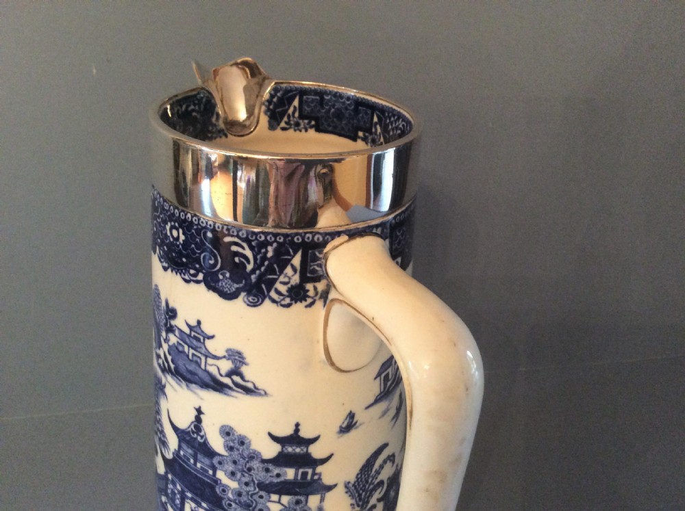 Antique Victorian Silver-Rimmed Jug View VIII