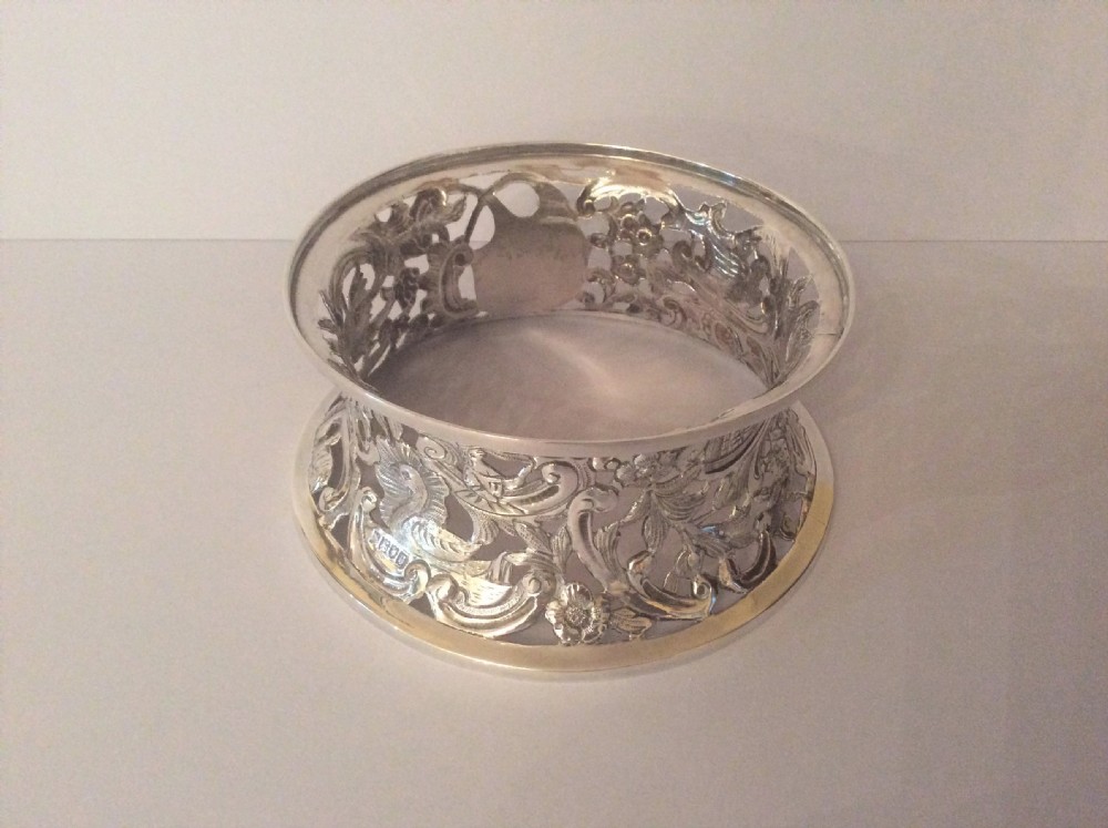 Magnificent Edwardian Solid Silver Dish Ring View VI