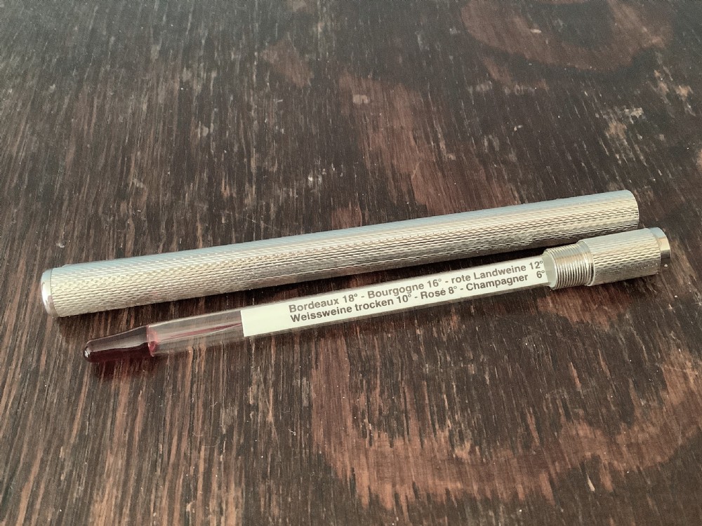 Solid Silver Wine Thermometer and Torch View IV