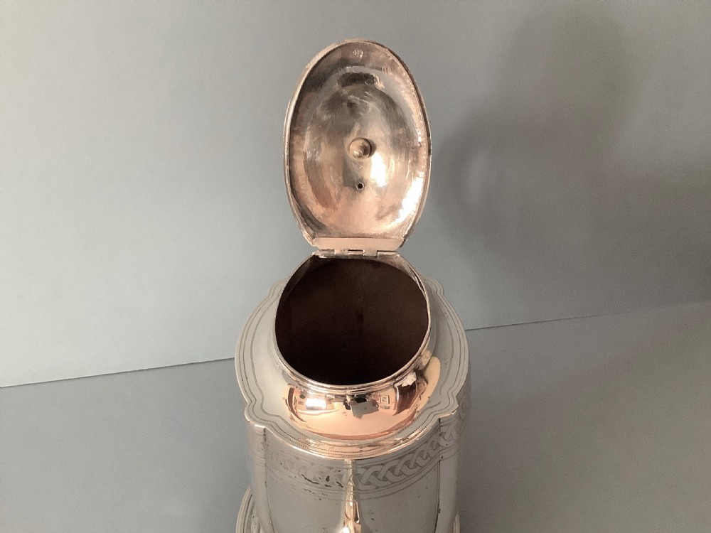 Antique Georgian Silver Teapot with Stand 1798 View III