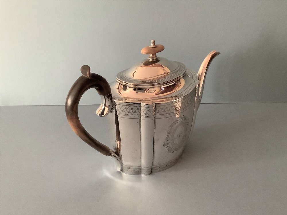 Antique Georgian Silver Teapot with Stand 1798 View VII