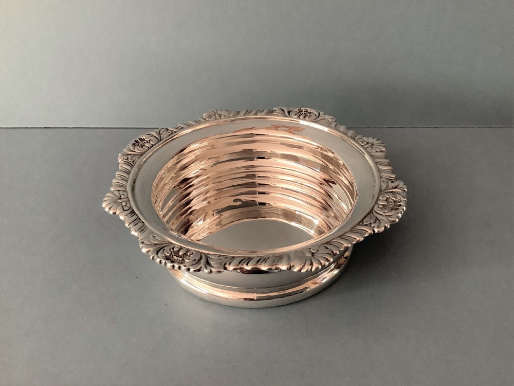 Antique Edwardian Solid Silver Wine Coaster