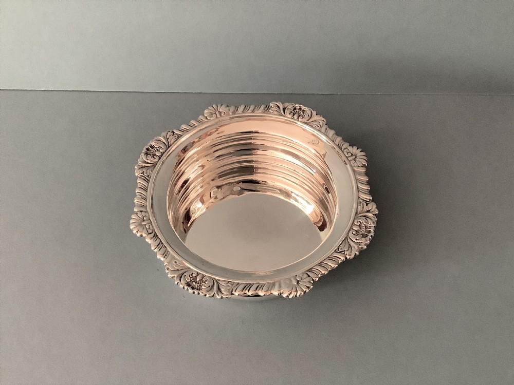Antique Edwardian Solid Silver Wine Coaster View II